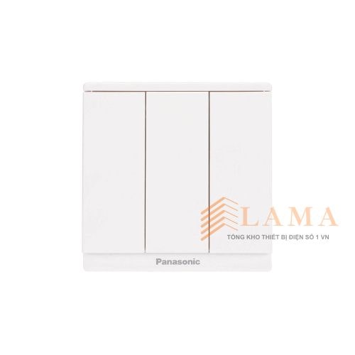 Bộ 3 Công Tắc B 1 Chiều Dòng Moderva Màu Trắng WMF505 VN Panasonic