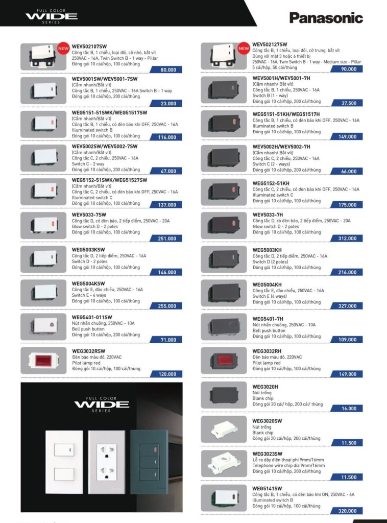 Cong Tac Panasonic Dong Wide 2025